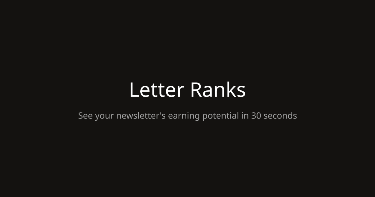 Letter Ranks